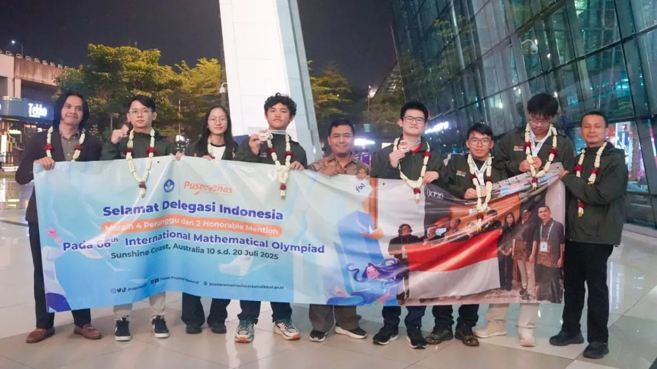 Banggakan Indonesia, Pelajar RI Bawa Pulang 4 Medali Perunggu dari Olimpiade Matematika Dunia